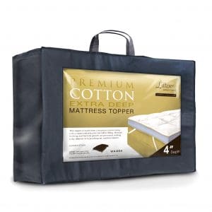 4" Ultimate Premium Cotton Down Soft European Bed Size Mattress Topper