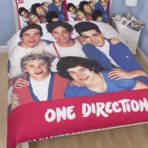 One Direction Craze Panel Double Bed Duvet Cover Set