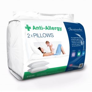 Anti-Allergy Hollowfibre, Polycotton Pair Pillows