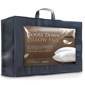 Pair Ultimate 100% Hungarian Goose Down Pillows