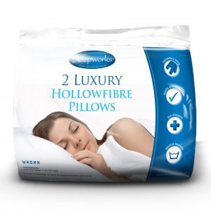 Polycotton Hollowfibre Pair Pillows