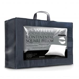 European Continental 80cm x 80cm Ultimate 50% Goose Down Square Pillow