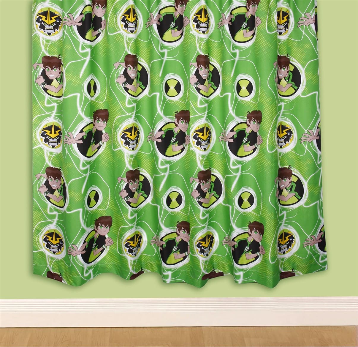 66" x 72" Ben 10 Omniverse 3" Tape Pair Curtains
