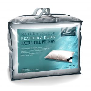 Extra Filled Standard Size Goose Feather & Down Pillow