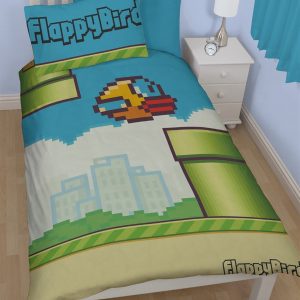 Flappy Bird - Pipe Single Bed Panel Duvet Cover Set