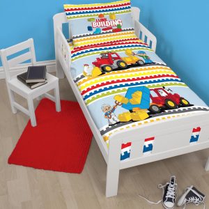 Lego Duplo Blocks Panel Junior Cot Bed Bedding Bundle
