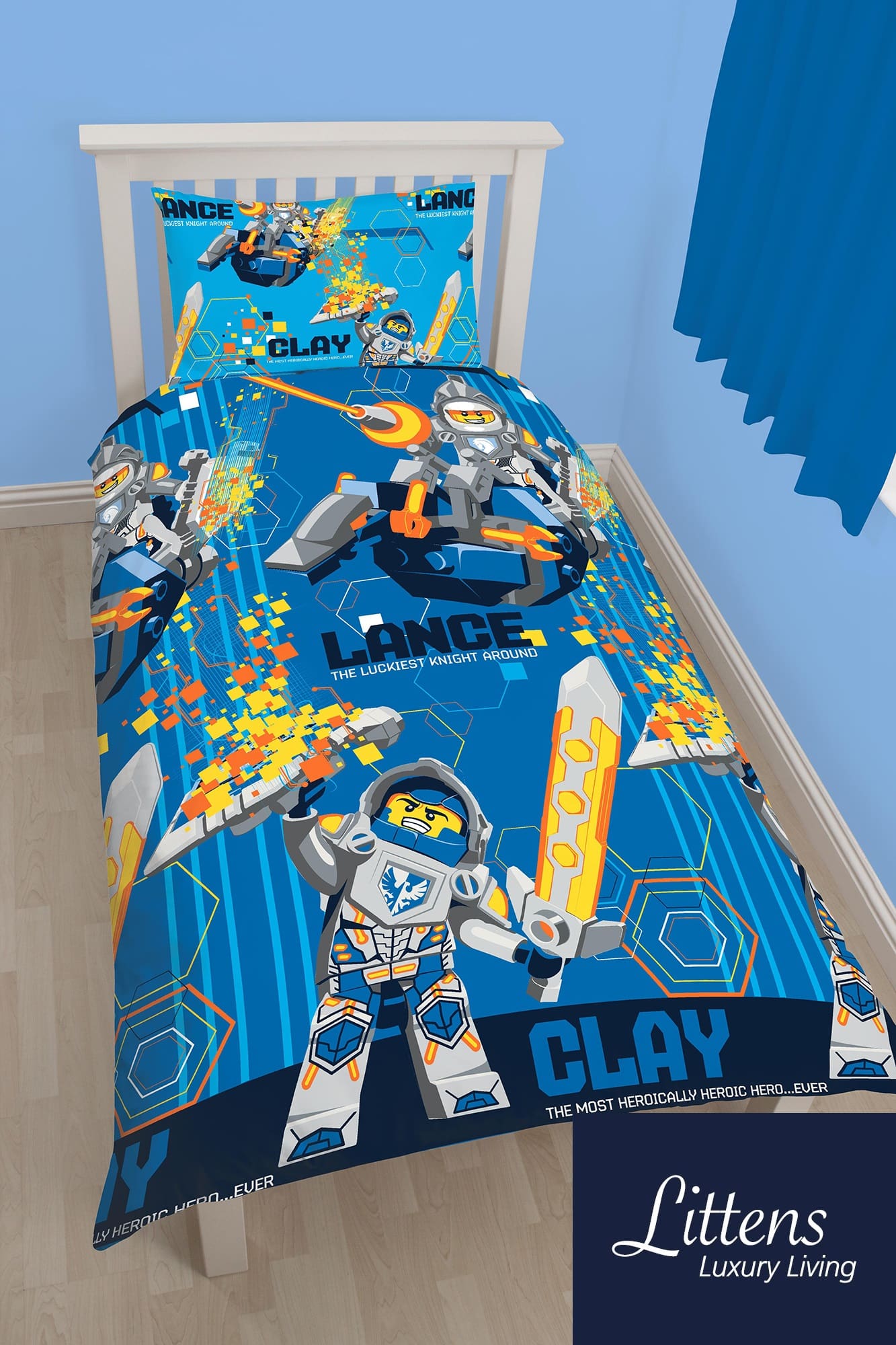 Lego Nexo Knights Power Single Bed Duvet Cover Set