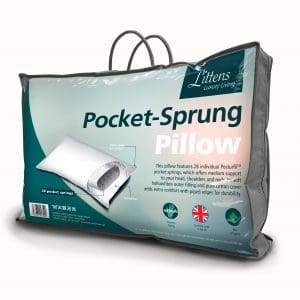 28 Pocket Sprung Orthopaedic Medium Support Hollowfibre Pillow