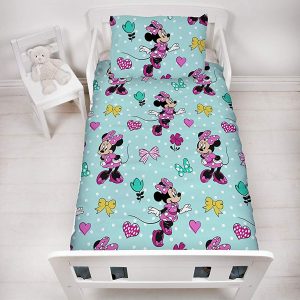 Disney Minnie Mouse Skip Junior Cot Bed Bedding Bundle (4 in 1)