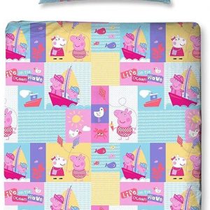 Peppa Pig Nautical Junior Cot Bed Bedding Bundle (4 in 1)