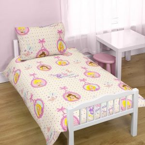 Disney Princess Locket Junior Cot Bed Bedding Bundle (4 in 1)