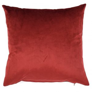 18" x 18" Burgundy Plain Matte Velvet Cushion Cover (45cm x 45cm)