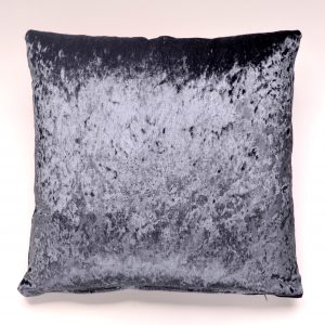 18" x 18" Midnight Blue Crushed Velvet Shimmer Cushion Cover