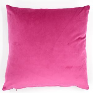 18" x 18" Cerise Pink Plain Matte Velvet Cushion Cover (45cm x 45cm)