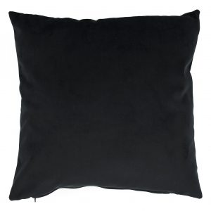 22" x 22" Black Plain Matte Velvet Cushion Cover (55cm x 55cm)