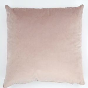 22" x 22" Blush Pink Plain Matte Velvet Cushion Cover (55cm x 55cm)