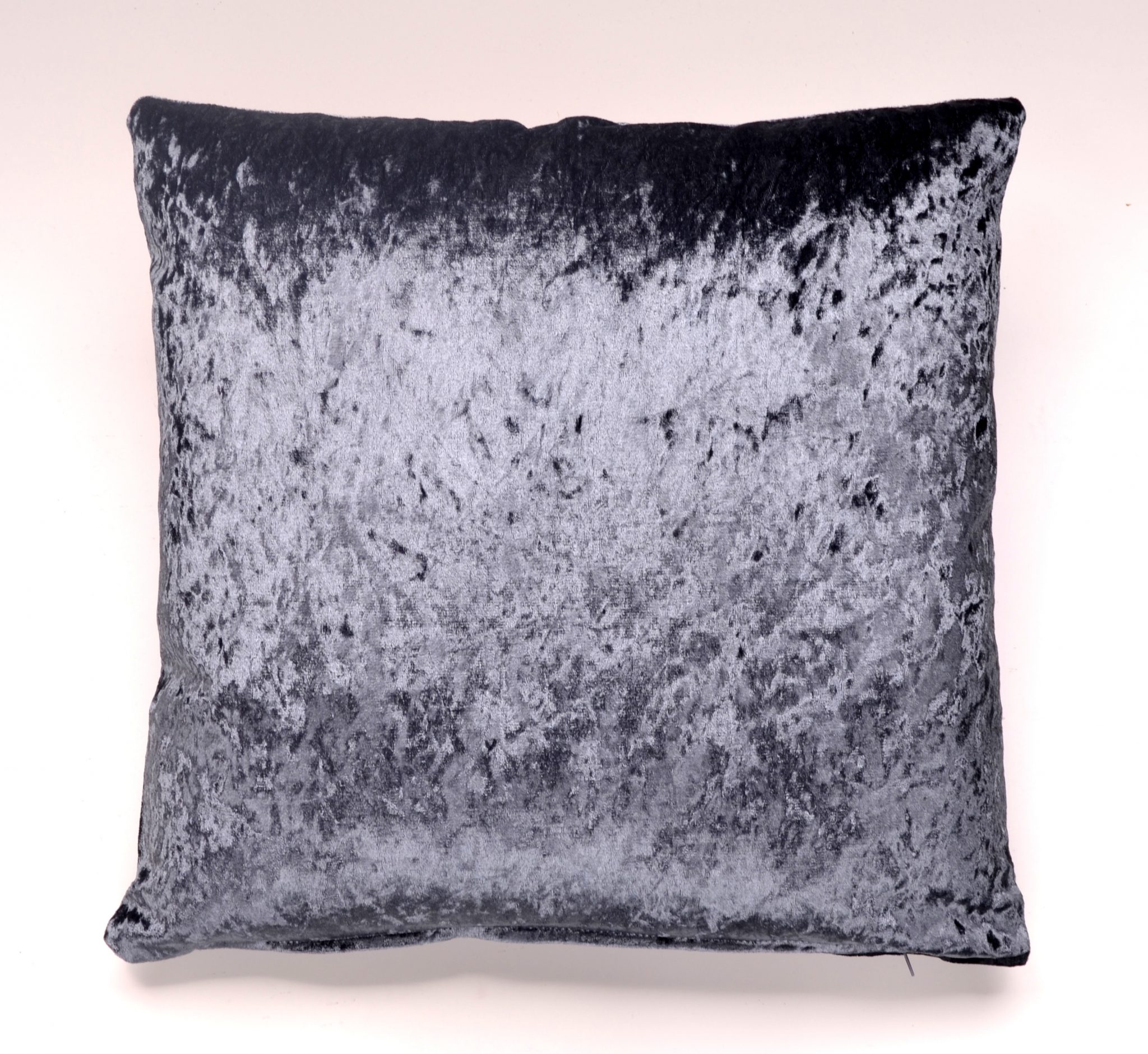 22" x 22" Midnight Blue Crushed Velvet Shimmer Cushion Cover