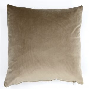 22" x 22" Mink Plain Matte Velvet Cushion Cover (55cm x 55cm)
