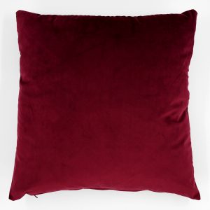 22" x 22" Wine Red Plain Matte Velvet Cushion Cover (55cm x 55cm)