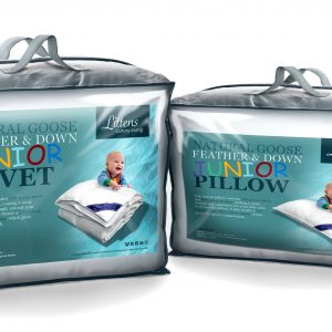 Junior Cot Bed Goose Feather & Down Duvet Quilt & Pillow Bundle