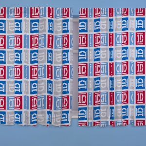 66" x 54" One Direction Craze 3" Tape Pair Curtains