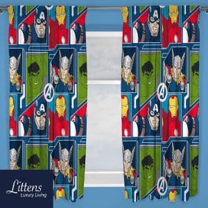 66" x 54" Marvel Avengers Tech 3" Tape Pair Curtains