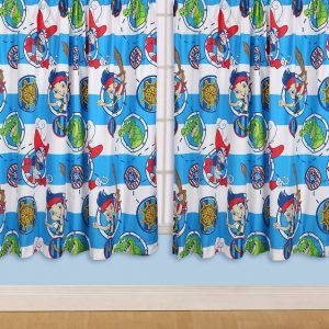 66" x 72" Disney Jake & TNP Doubloons 3" Tape Pair Curtains