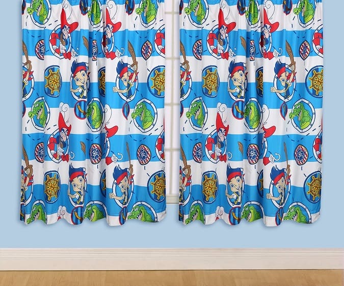 66" x 72" Disney Jake & TNP Doubloons 3" Tape Pair Curtains