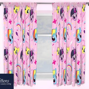 66" x 54" My Little Pony Equestria 3" Tape Pair Curtains
