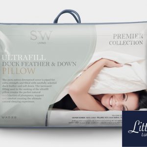 Ultra Fill Duck Feather & Down Pillow, Cotton Casing