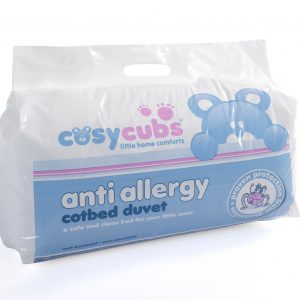 Junior Cot Bed Anti-Allergy Hollowfibre Duvet Quilt