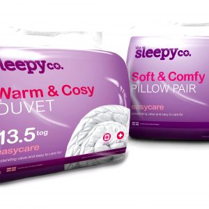 King Bed Polypropylene Hollowfibre Duvet Quilt & 2 Pillows