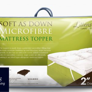 Single Bed Soft As Down Filled Microfibre Mattress Topper