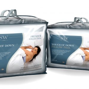 Superking Bed Touch Of Down Microfibre Duvet & 2 Pillows