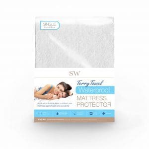 Waterproof Terry Towel Mattress Protector 30cm Deep