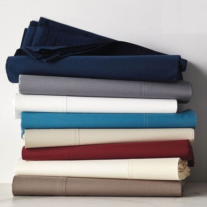 16" Extra Deep Black Luxury Percale Fitted Sheet