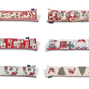 Christmas Woven Tapestry Panel Draft Excluders, 90cm UK Made