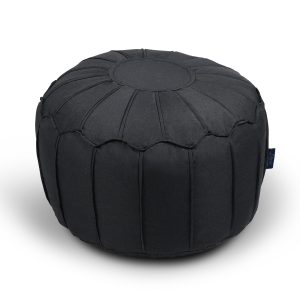 Linen Look Moroccan Footstool Ottoman Bean Bag Pouffe