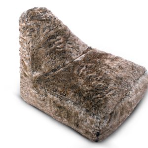 Large Brown Bear Faux Fur Bean Bag Lounger