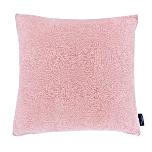 22" x 22" Blush Teddy Fleece Fur Soft Cosy Cushion Cover