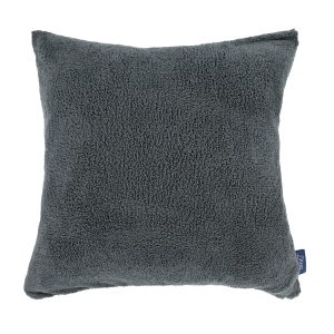 22" x 22" Charcoal Grey Teddy Fleece Fur Soft Cosy Cushion Cover