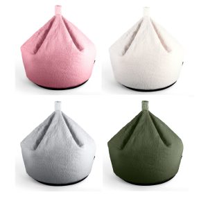 Teddy Boucle Bean Bag Seat Chair 60cm