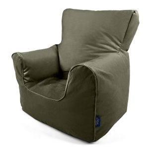 Velvet Kids Chair Beanbag - Child Armchair Seat for Bedroom or Playroom