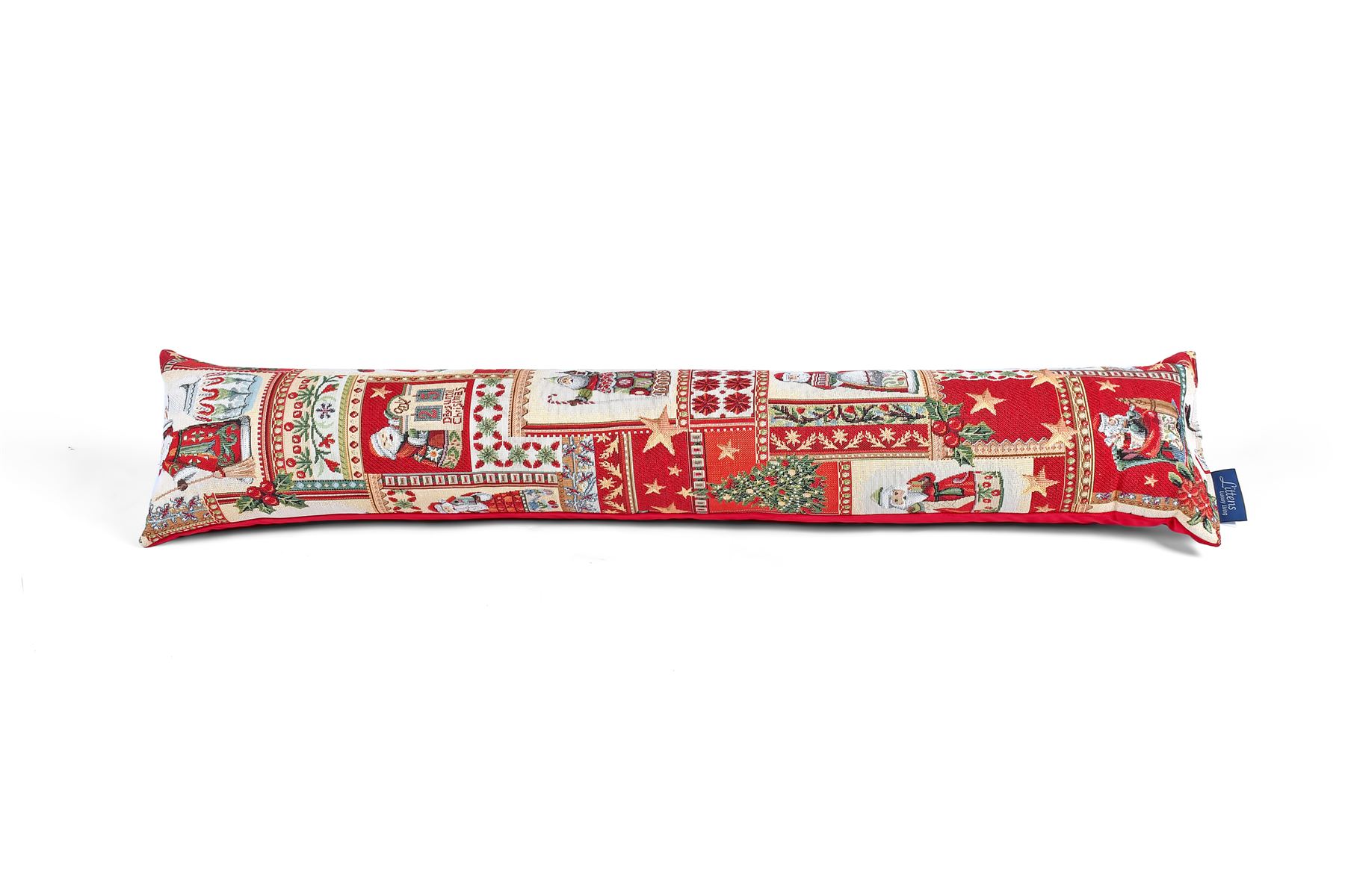 Traditional Father Christmas Tapestry Draft Draught Excluder 90cm (36") UK Made