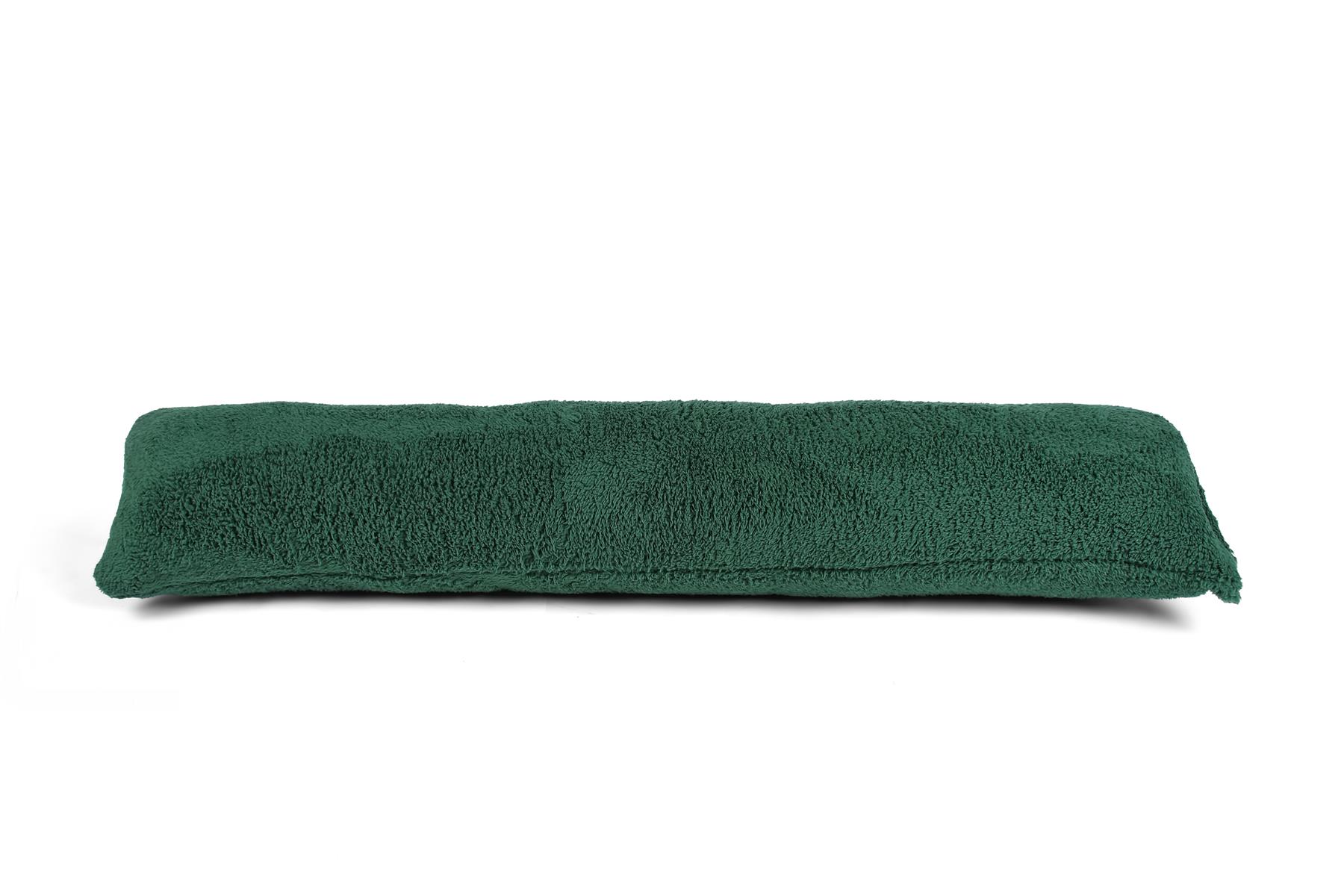 Green Teddy Fleece Draft Draught Excluder 90cm (36")