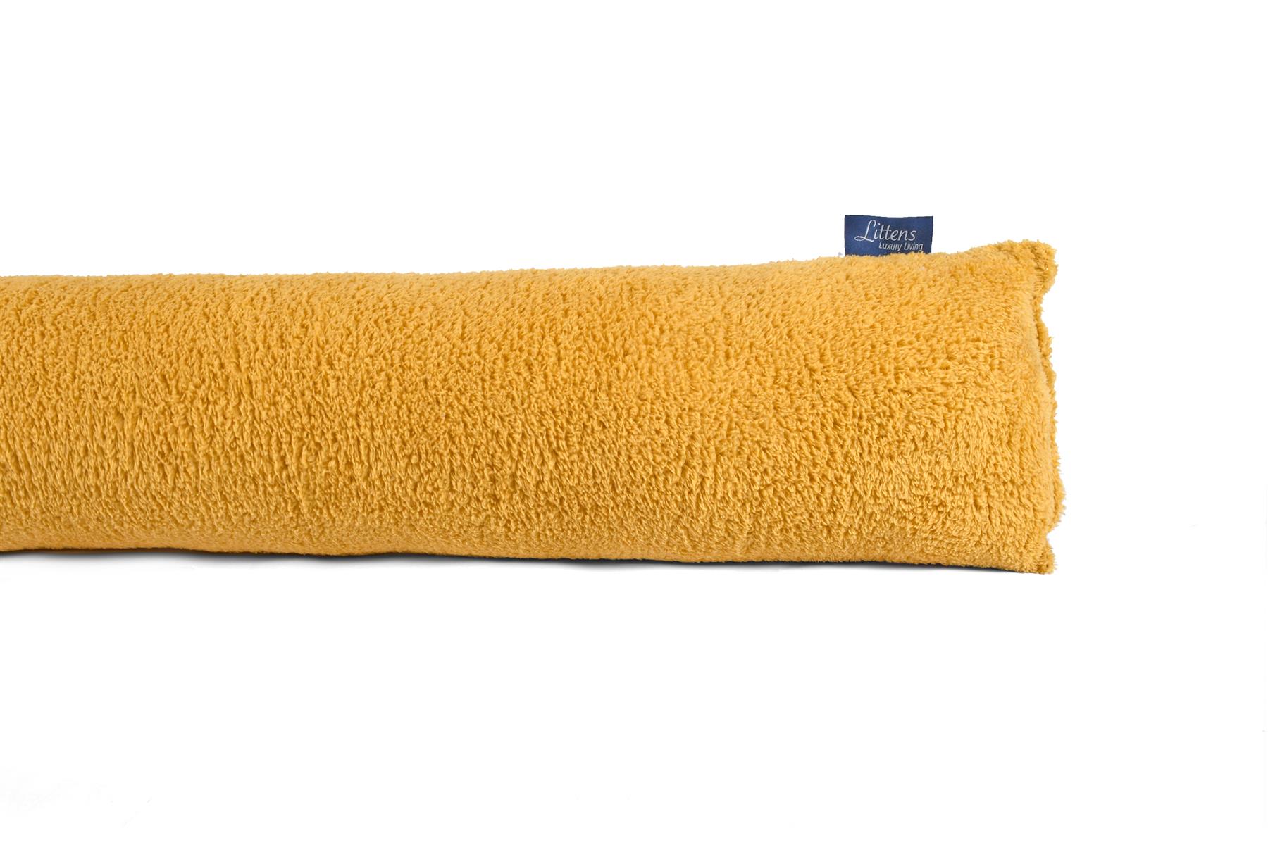 Ochre Teddy Fleece Draft Draught Excluder 90cm (36")