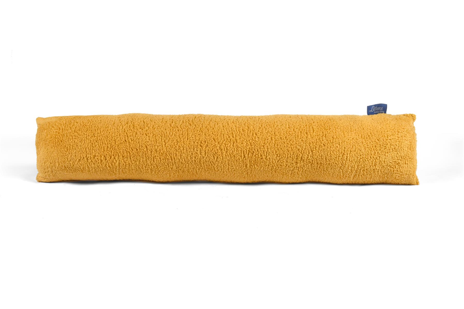 Ochre Teddy Fleece Draft Draught Excluder 90cm (36")