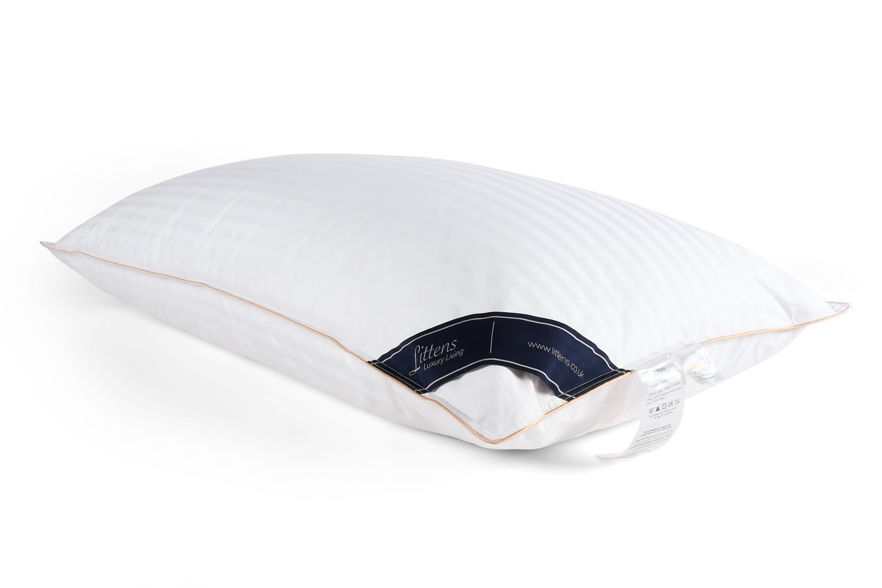 Pair Ultimate Super King 100% Hungarian Goose Down Pillows (50cm x 90cm)