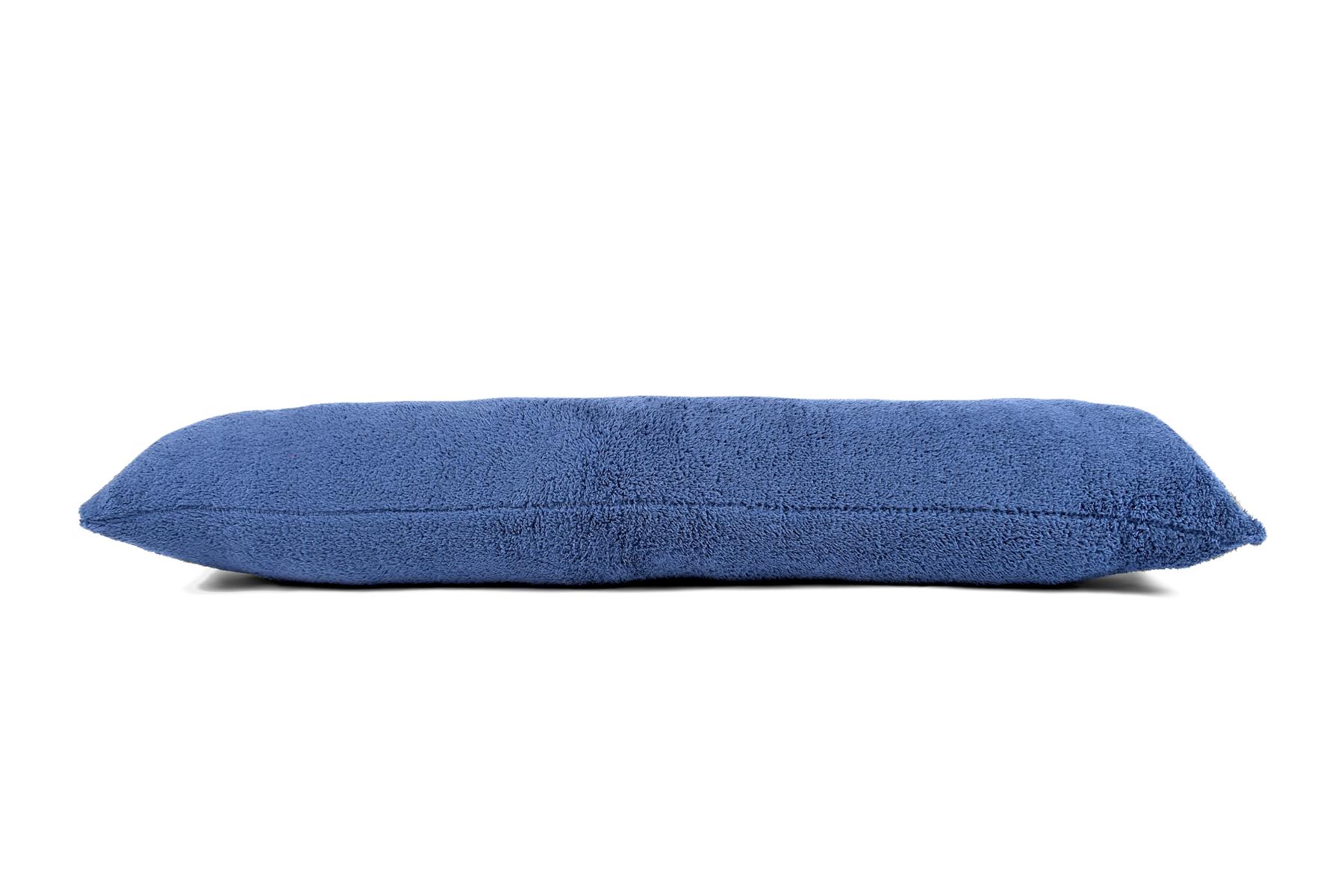 Navy Teddy Fleece Draft Draught Excluder 90cm (36")