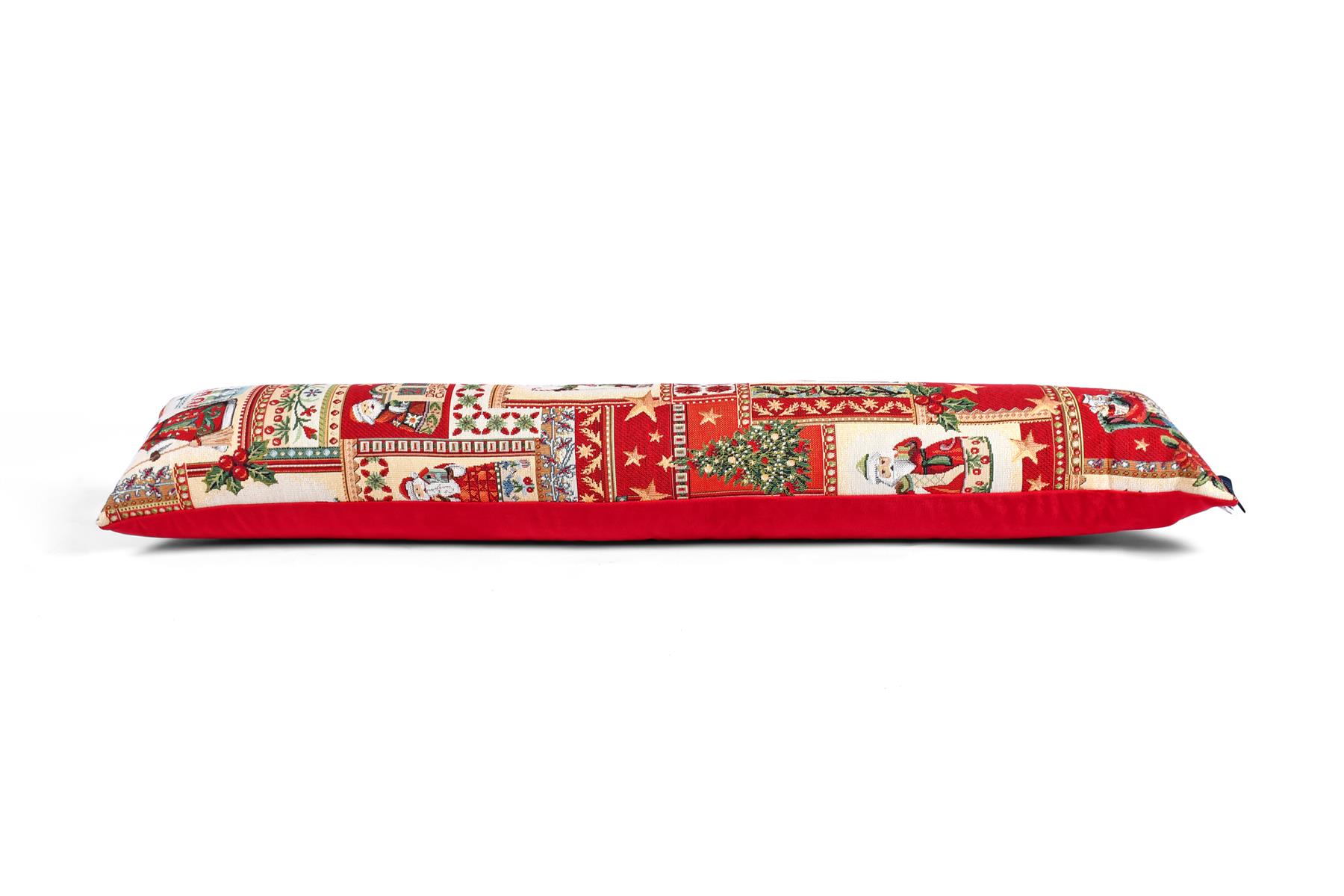 Traditional Father Christmas Tapestry Draft Draught Excluder 90cm (36") UK Made